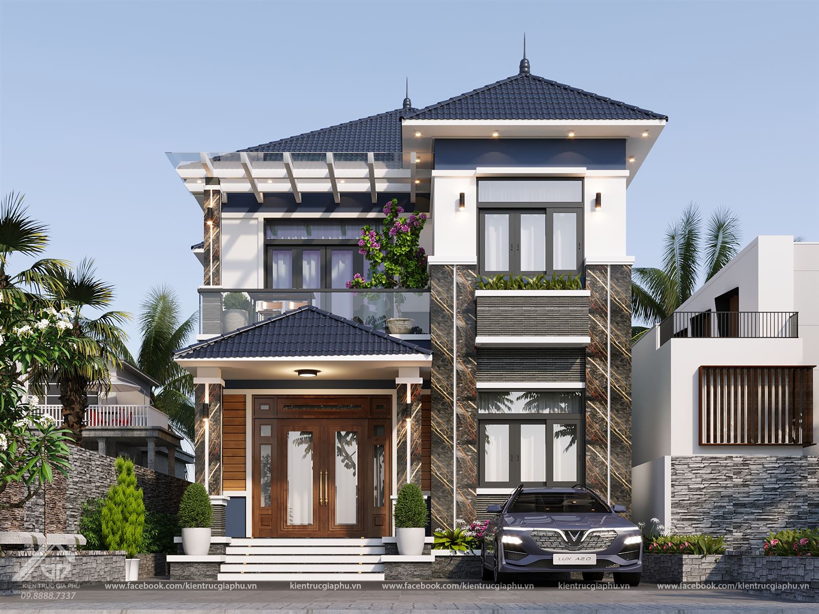 Nhà tầng mái nhật QHouse